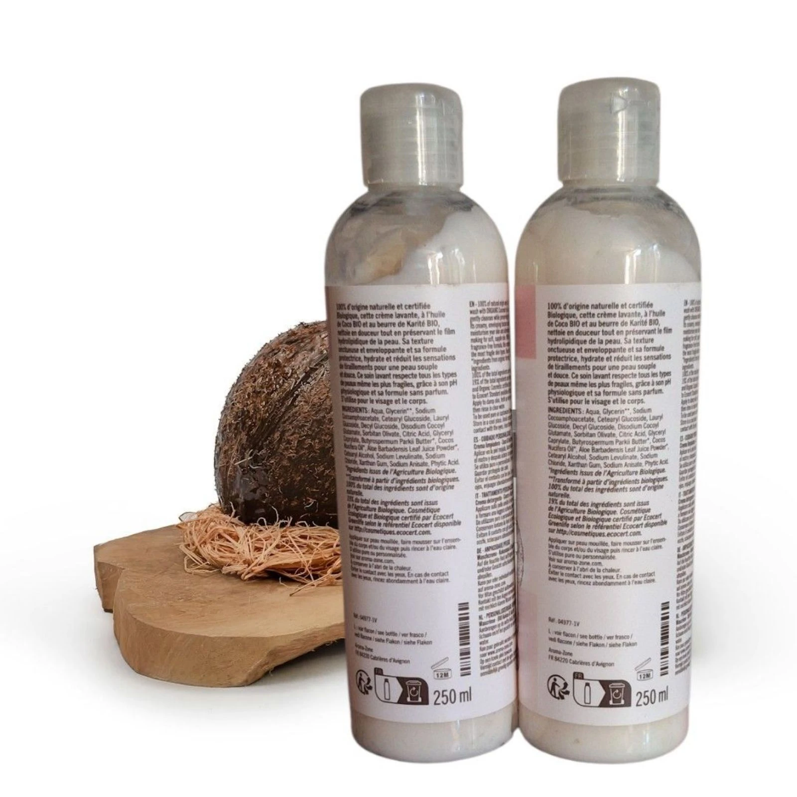 Lot of two Organic Coconut and Shea Cleansing Creams for face and body Aroma-Zone ♥️❤️ – photo 2
